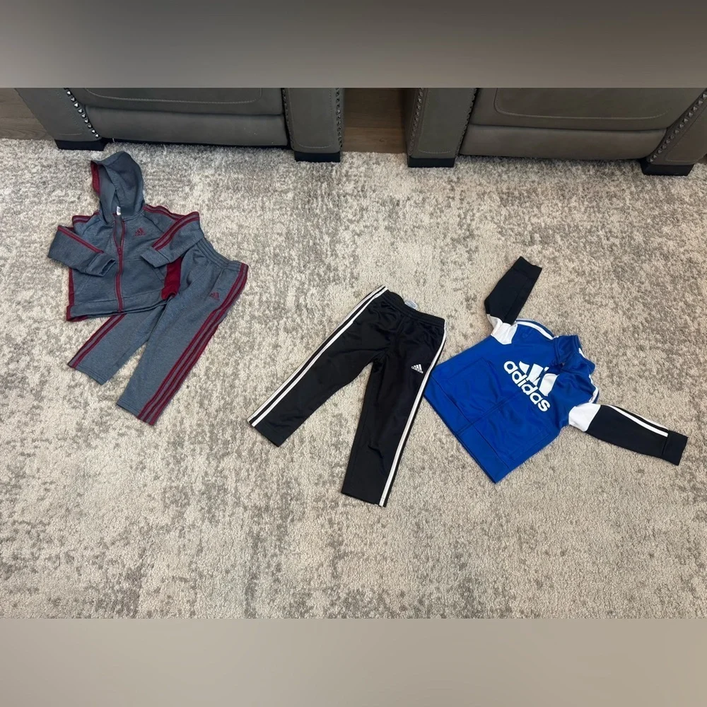 Adidas Toddler 4T Tracksuit Bundle 2 Sets